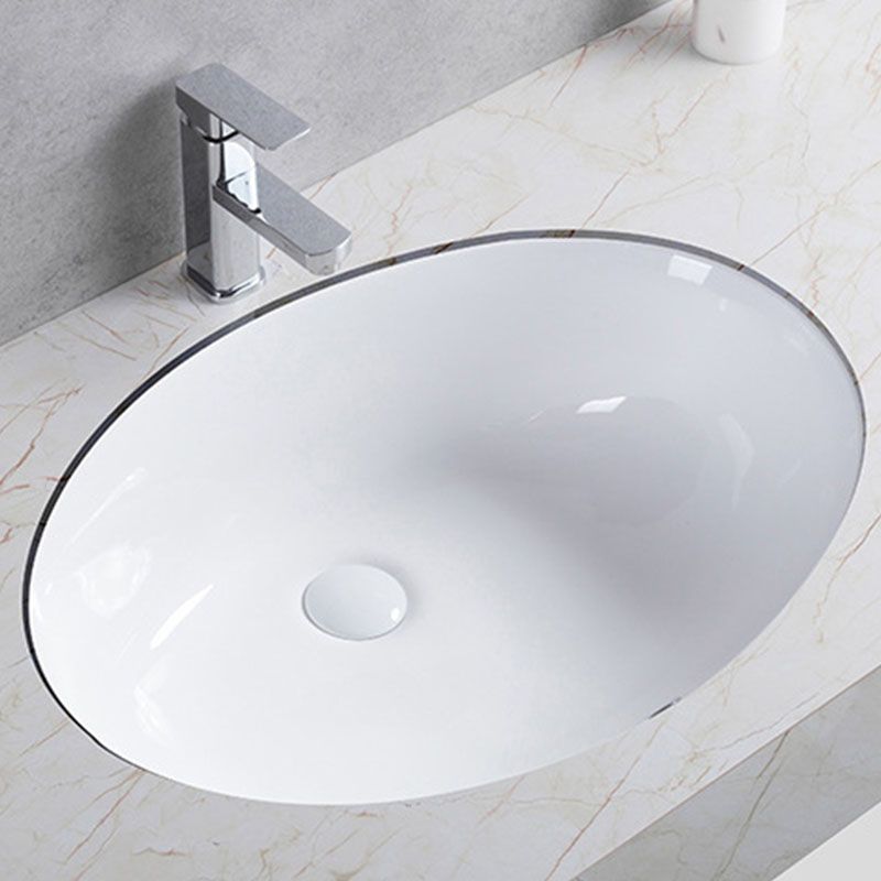 Modern Undermount Vanity Sink Round Porcelain with Pop-Up Drain Bathroom Sink Only Clearhalo 'Bathroom Remodel & Bathroom Fixtures' 'Bathroom Sinks & Faucet Components' 'Bathroom Sinks' 'bathroom_sink' 'Home Improvement' 'home_improvement' 'home_improvement_bathroom_sink' 1200x1200_9e7a79ba-afa9-4a39-a1b6-99c16044fcb0