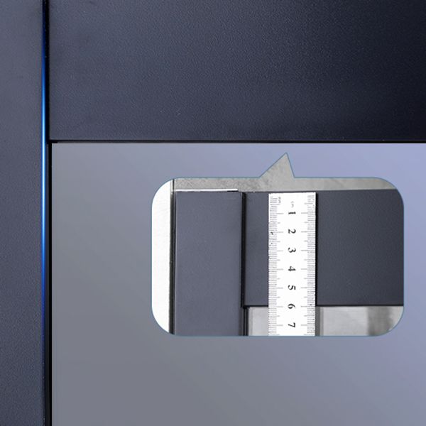 Black Single Sliding Shower Door Framed Tempered Shower Doors Clearhalo 'Bathroom Remodel & Bathroom Fixtures' 'Home Improvement' 'home_improvement' 'home_improvement_shower_tub_doors' 'Shower and Tub Doors' 'shower_tub_doors' 'Showers & Bathtubs' 1200x1200_9e93855f-e79c-470f-a7c1-dab4647d0659