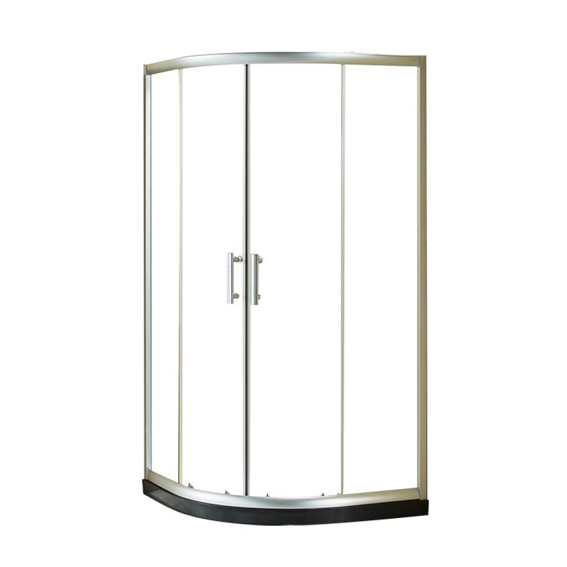 Double Sliding Shower Enclosure Semi-Frameless Corner Shower Enclosure Clearhalo 'Bathroom Remodel & Bathroom Fixtures' 'Home Improvement' 'home_improvement' 'home_improvement_shower_stalls_enclosures' 'Shower Stalls & Enclosures' 'shower_stalls_enclosures' 'Showers & Bathtubs' 1200x1200_9ea121ad-af19-4db9-813e-e38570110d96