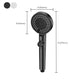 Round Handheld Shower Head Plastic Adjustable Spray Pattern Spray Head for Home Clearhalo 'Bathroom Remodel & Bathroom Fixtures' 'Home Improvement' 'home_improvement' 'home_improvement_shower_heads' 'Shower Heads' 'shower_heads' 'Showers & Bathtubs Plumbing' 'Showers & Bathtubs' 1200x1200_9eba15b5-7859-49c6-9127-6cc6da1cb7e6