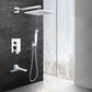 Modern Shower System Brass Adjustable Spray Pattern Ceiling Mounted Shower Combo Clearhalo 'Bathroom Remodel & Bathroom Fixtures' 'Home Improvement' 'home_improvement' 'home_improvement_shower_faucets' 'Shower Faucets & Systems' 'shower_faucets' 'Showers & Bathtubs Plumbing' 'Showers & Bathtubs' 1200x1200_9ebc5985-db10-4670-9525-7158e896b563
