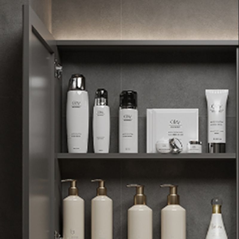 Modern Gray Wood Rectangular Wall Mount Open Console with Sink Set Clearhalo 'Bathroom Remodel & Bathroom Fixtures' 'Bathroom Vanities' 'bathroom_vanities' 'Home Improvement' 'home_improvement' 'home_improvement_bathroom_vanities' 1200x1200_9ed1c752-85fe-469c-b5a7-3b5daff8f350