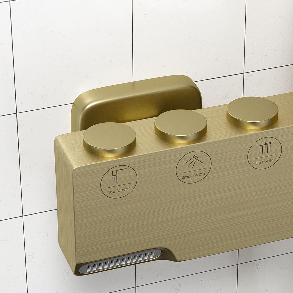 Shower System Trim Lever Hand Square Massage Jet Shower Combo Clearhalo 'Bathroom Remodel & Bathroom Fixtures' 'Home Improvement' 'home_improvement' 'home_improvement_shower_faucets' 'Shower Faucets & Systems' 'shower_faucets' 'Showers & Bathtubs Plumbing' 'Showers & Bathtubs' 1200x1200_9ee71a45-b5ce-4e2d-b135-da227bab5c19