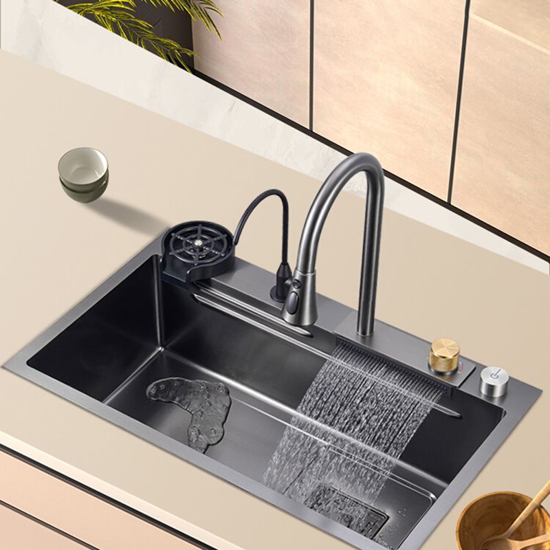 Classic Style Kitchen Sink Corrosion Resistant 5 Holes Kitchen Sink with Drain Assembly Clearhalo 'Home Improvement' 'home_improvement' 'home_improvement_kitchen_sinks' 'Kitchen Remodel & Kitchen Fixtures' 'Kitchen Sinks & Faucet Components' 'Kitchen Sinks' 'kitchen_sinks' 1200x1200_9ee933f6-4682-4aae-a971-93050113aa59