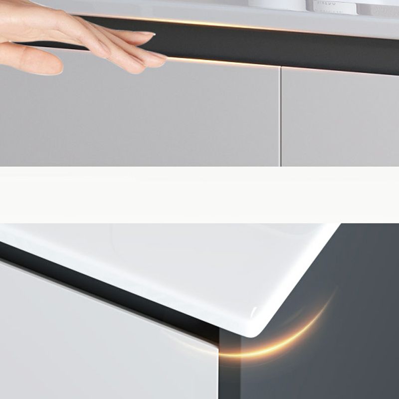 Trendy Bathroom Vanity Set 2 Doors Wall Mount Open Shelf Faucet Included Clearhalo 'Bathroom Remodel & Bathroom Fixtures' 'Bathroom Vanities' 'bathroom_vanities' 'Home Improvement' 'home_improvement' 'home_improvement_bathroom_vanities' 1200x1200_9eed5df5-0a69-441e-a854-db5fb33c97ad