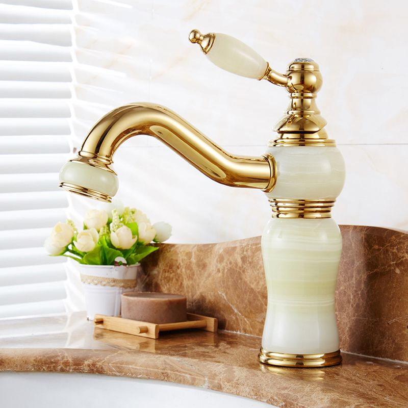 Classic Bathroom Vessel Faucet Lever Handle Circular Vessel Faucet Clearhalo 'Bathroom Remodel & Bathroom Fixtures' 'Bathroom Sink Faucets' 'Bathroom Sinks & Faucet Components' 'bathroom_sink_faucets' 'Home Improvement' 'home_improvement' 'home_improvement_bathroom_sink_faucets' 1200x1200_9f01cb22-4e2c-4319-af5c-f571e30c5586