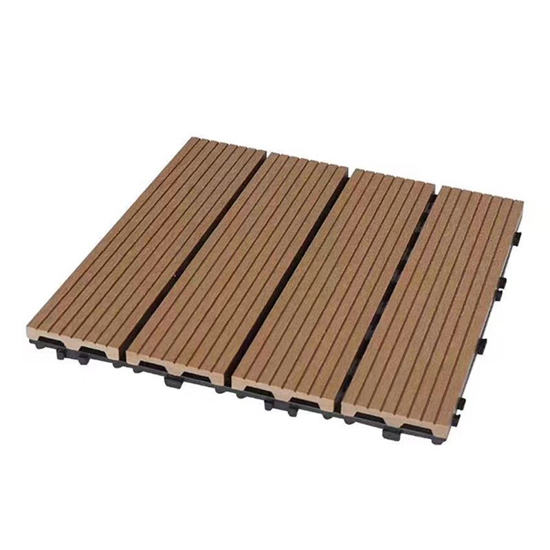 Contemporary Engineered Floor Tile Wire Brushed Click Lock Wooden Floor for Patio Garden Clearhalo 'Flooring 'Hardwood Flooring' 'hardwood_flooring' 'Home Improvement' 'home_improvement' 'home_improvement_hardwood_flooring' Walls and Ceiling' 1200x1200_9f197ebf-2f2f-4ccf-8878-e51d8a811ee0