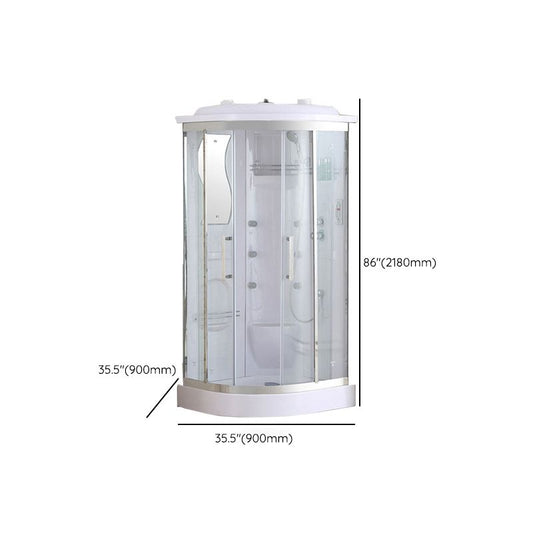 White Shower Stall Stainless Steel Shower Enclosure with Base Included Clearhalo 'Bathroom Remodel & Bathroom Fixtures' 'Home Improvement' 'home_improvement' 'home_improvement_shower_stalls_enclosures' 'Shower Stalls & Enclosures' 'shower_stalls_enclosures' 'Showers & Bathtubs' 1200x1200_9f2f0a4e-12b0-4b16-ba28-2628e268f180