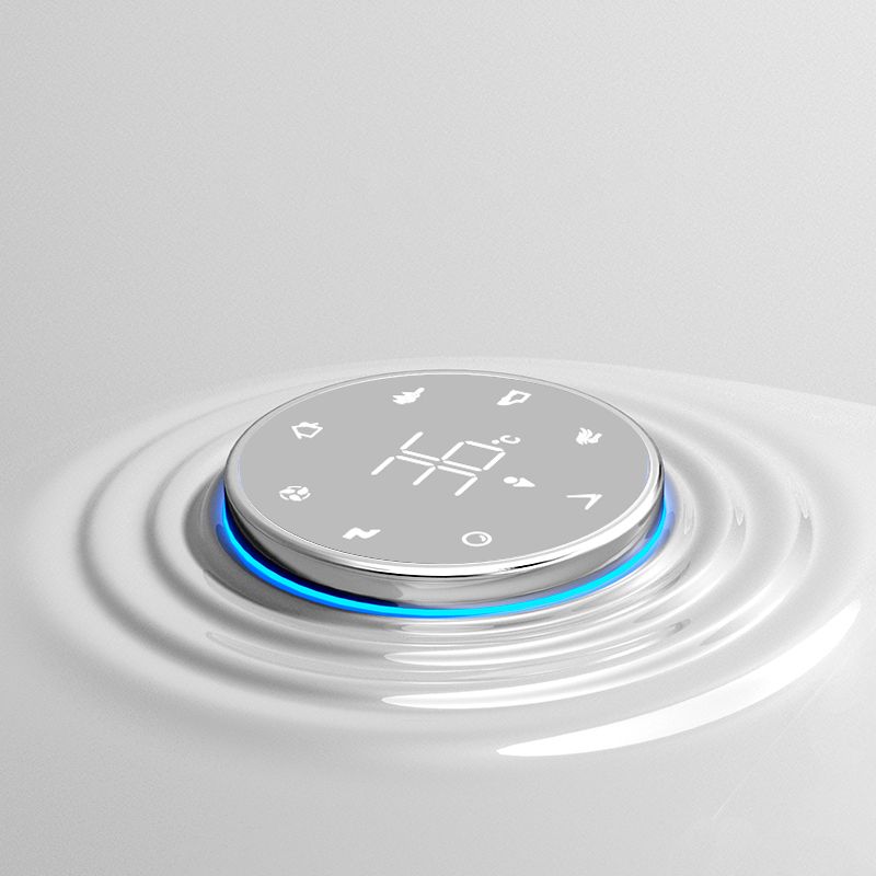 Round Antimicrobial Toilet Seat Bidet Ceramic White Vitreous China Bidets Clearhalo 'Bathroom Remodel & Bathroom Fixtures' 'Bidets' 'Home Improvement' 'home_improvement' 'home_improvement_bidets' 'Toilets & Bidets' 1200x1200_9f3a6e9b-e08d-4817-9817-0a66b232f812