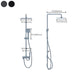 Modern Style Shower System Copper Spot Resist Rectangle Wall Mounted Shower System Clearhalo 'Bathroom Remodel & Bathroom Fixtures' 'Home Improvement' 'home_improvement' 'home_improvement_shower_faucets' 'Shower Faucets & Systems' 'shower_faucets' 'Showers & Bathtubs Plumbing' 'Showers & Bathtubs' 1200x1200_9f4b588b-d8fe-4829-9fb1-b20ad188dbac