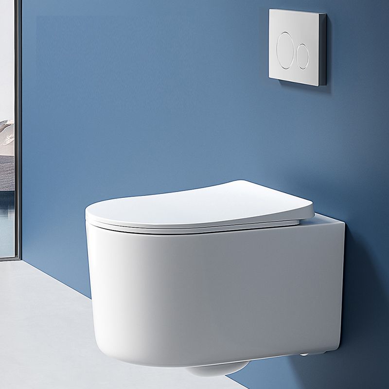 Contemporary Ceramic Flush Toilet Wall Mount Toilet Bowl for Washroom Clearhalo 'Bathroom Remodel & Bathroom Fixtures' 'Home Improvement' 'home_improvement' 'home_improvement_toilets' 'Toilets & Bidets' 'Toilets' 1200x1200_9f6e71e9-5be5-45cb-b312-f932e95e4472