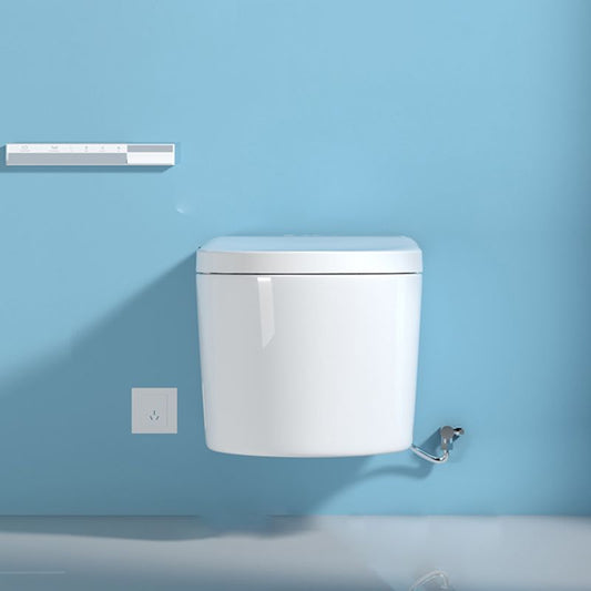 Simplicity Elongated Wall Mounted Bidet Smart Bidet with Warm Air Dryer Clearhalo 'Bathroom Remodel & Bathroom Fixtures' 'Bidets' 'Home Improvement' 'home_improvement' 'home_improvement_bidets' 'Toilets & Bidets' 1200x1200_9fc151c3-fa6a-4149-8d81-c5d8d309885c