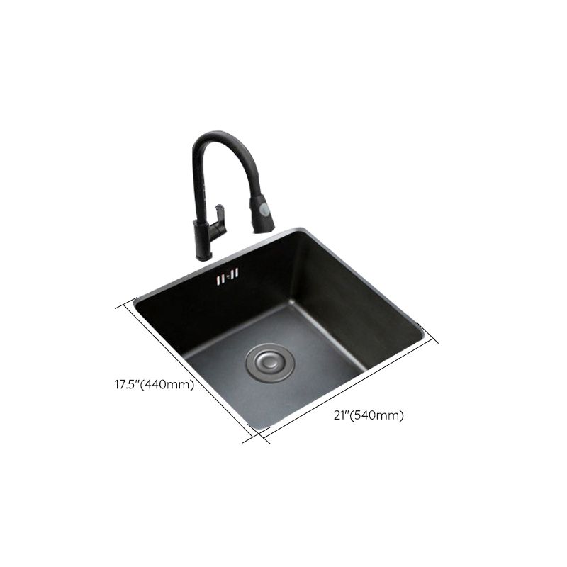 Black Stainless Steel Sink Single Bowl Undermount Sink with Basket Strainer Clearhalo 'Home Improvement' 'home_improvement' 'home_improvement_kitchen_sinks' 'Kitchen Remodel & Kitchen Fixtures' 'Kitchen Sinks & Faucet Components' 'Kitchen Sinks' 'kitchen_sinks' 1200x1200_9fd2549e-1b13-4983-a94a-aa4f340786bd