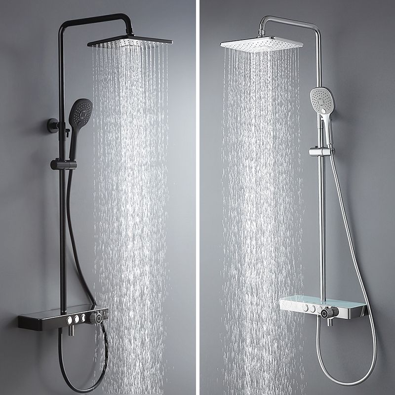 Plastic Handheld Shower Head Adjustable Water Flow Shower Head Clearhalo 'Bathroom Remodel & Bathroom Fixtures' 'Home Improvement' 'home_improvement' 'home_improvement_shower_heads' 'Shower Heads' 'shower_heads' 'Showers & Bathtubs Plumbing' 'Showers & Bathtubs' 1200x1200_9fd32c3f-cbda-4a66-a16d-78e4beed96d6