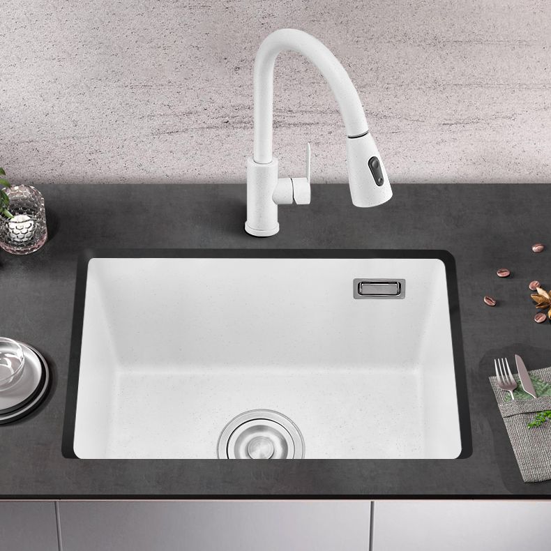 Quartz Kitchen Sink Single Bowl Kitchen Sink with with Drain Strainer Kit Clearhalo 'Home Improvement' 'home_improvement' 'home_improvement_kitchen_sinks' 'Kitchen Remodel & Kitchen Fixtures' 'Kitchen Sinks & Faucet Components' 'Kitchen Sinks' 'kitchen_sinks' 1200x1200_9fe067bb-41a3-4df9-a9dc-cd0241213771