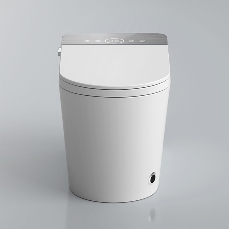 Contemporary Floor Mount Bidet Elongated Foot Sensor Ceramic Heated Seat Clearhalo 'Bathroom Remodel & Bathroom Fixtures' 'Bidets' 'Home Improvement' 'home_improvement' 'home_improvement_bidets' 'Toilets & Bidets' 1200x1200_9ff9730d-2f96-4ddf-a37d-10de9304d198