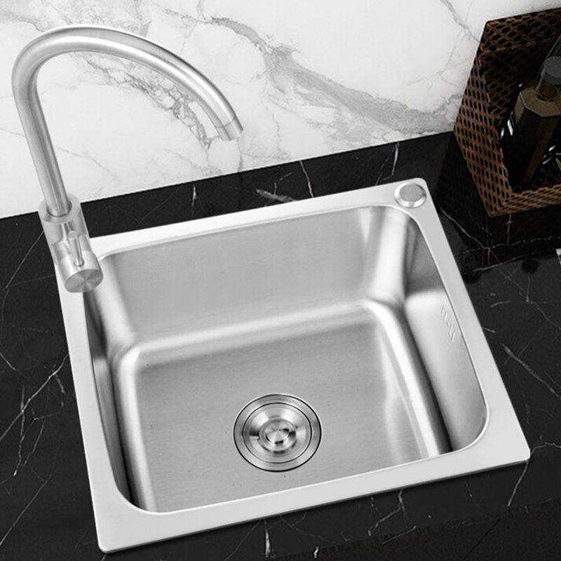 Modern Style Kitchen Sink Stainless Steel Kitchen Sink with Faucet Clearhalo 'Home Improvement' 'home_improvement' 'home_improvement_kitchen_sinks' 'Kitchen Remodel & Kitchen Fixtures' 'Kitchen Sinks & Faucet Components' 'Kitchen Sinks' 'kitchen_sinks' 1200x1200_a00ea3f8-b610-4ffe-9487-f63212b7a629
