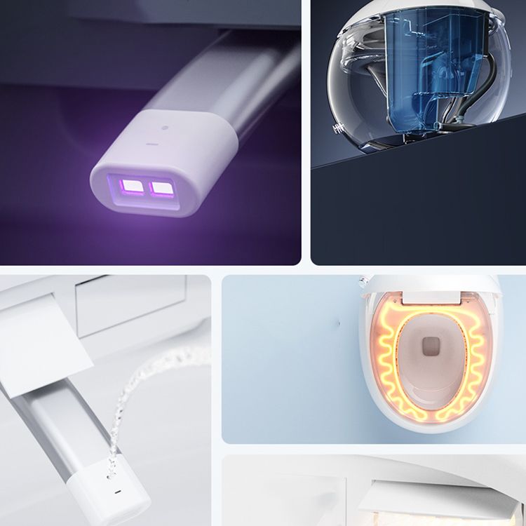 Round Floor Mount Bidet with Heated Seat and Antimicrobial Contemporary Bidet Clearhalo 'Bathroom Remodel & Bathroom Fixtures' 'Bidets' 'Home Improvement' 'home_improvement' 'home_improvement_bidets' 'Toilets & Bidets' 1200x1200_a039ba6a-2840-445b-a8db-53c9233d8ee9