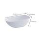 Freestanding Soaking Bath Antique Finish Oval Modern Bathtub (Faucet not Included) Clearhalo 'Bathroom Remodel & Bathroom Fixtures' 'Bathtubs' 'Home Improvement' 'home_improvement' 'home_improvement_bathtubs' 'Showers & Bathtubs' 1200x1200_a0426b90-3fa5-4667-8ad9-beeadf313940