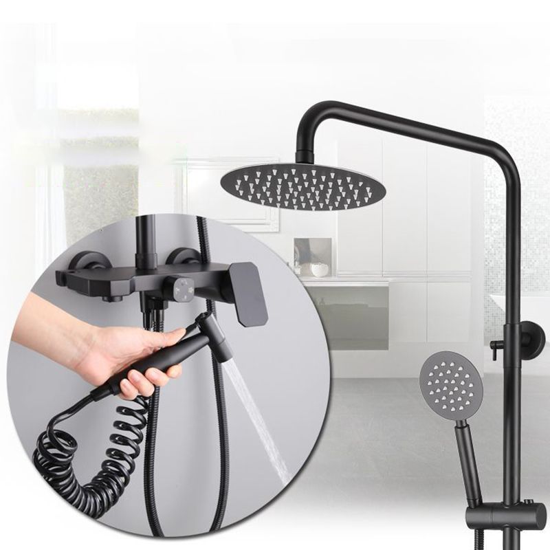 Modern Oval Swivel Shower Stainless Steel Shower Head Shower Faucet on Wall Clearhalo 'Bathroom Remodel & Bathroom Fixtures' 'Home Improvement' 'home_improvement' 'home_improvement_shower_faucets' 'Shower Faucets & Systems' 'shower_faucets' 'Showers & Bathtubs Plumbing' 'Showers & Bathtubs' 1200x1200_a056678e-1fda-4a86-a34e-e5aceb279f3c