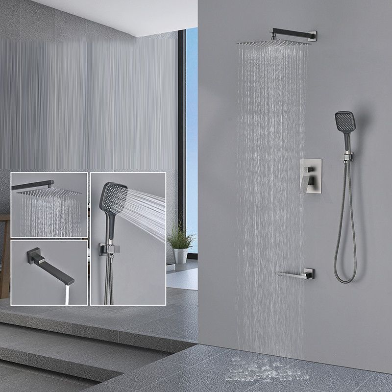 Modern Shower Combo Brass Adjustable Shower Head Temperature Control Shower System Clearhalo 'Bathroom Remodel & Bathroom Fixtures' 'Home Improvement' 'home_improvement' 'home_improvement_shower_faucets' 'Shower Faucets & Systems' 'shower_faucets' 'Showers & Bathtubs Plumbing' 'Showers & Bathtubs' 1200x1200_a057c307-602f-4272-b28a-11ffb6db9373