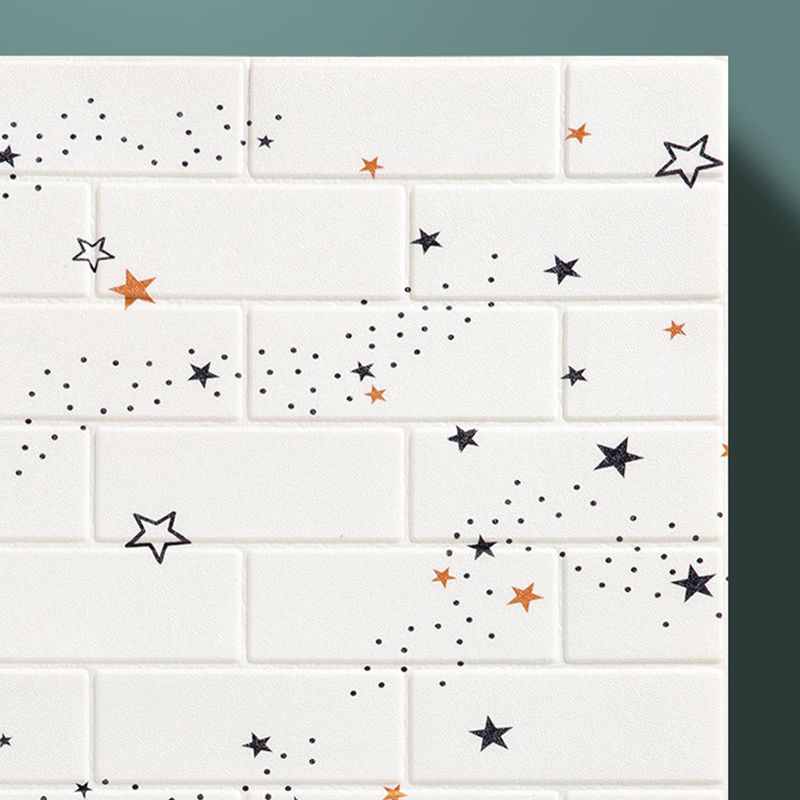 XPE Foam Wall Paneling Star Print Square Waterproof Wall Paneling for Living Room Clearhalo 'Flooring 'Home Improvement' 'home_improvement' 'home_improvement_wall_paneling' 'Wall Paneling' 'wall_paneling' 'Walls & Ceilings' Walls and Ceiling' 1200x1200_a05daaa2-39dd-4911-90ad-f9ca2e2068be