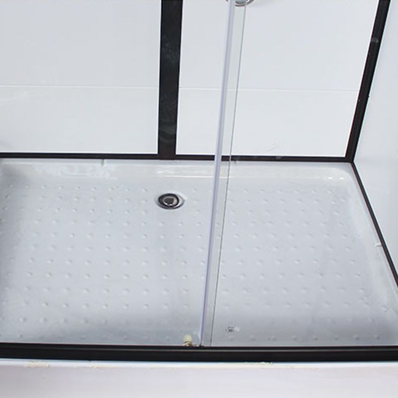 Rectangle Framed Shower Stall Corner Single Sliding Shower Stall Clearhalo 'Bathroom Remodel & Bathroom Fixtures' 'Home Improvement' 'home_improvement' 'home_improvement_shower_stalls_enclosures' 'Shower Stalls & Enclosures' 'shower_stalls_enclosures' 'Showers & Bathtubs' 1200x1200_a067cb9c-2c2a-44c7-9b58-909fcdc09aea