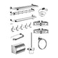 Modern Bathroom Accessory Kit Stainless Steel Towel Bar Bath Shelf Bathroom Set Clearhalo 'Bathroom Hardware Sets' 'Bathroom Hardware' 'Bathroom Remodel & Bathroom Fixtures' 'bathroom_hardware_sets' 'Home Improvement' 'home_improvement' 'home_improvement_bathroom_hardware_sets' 1200x1200_a06dbf16-7288-44f4-8d56-dad5b43b08a7
