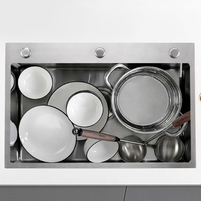 Contemporary Kitchen Sink Corrosion Resistant Kitchen Sink with Faucet Clearhalo 'Home Improvement' 'home_improvement' 'home_improvement_kitchen_sinks' 'Kitchen Remodel & Kitchen Fixtures' 'Kitchen Sinks & Faucet Components' 'Kitchen Sinks' 'kitchen_sinks' 1200x1200_a079f1c2-ba15-46dc-aeca-9b16c318602e