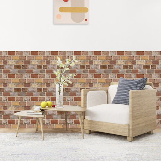 Artificial Brick Panel Wall Farmhouse Style Simple Home Living Room Wall Panel (5-pack) Clearhalo 'Flooring 'Home Improvement' 'home_improvement' 'home_improvement_wall_paneling' 'Wall Paneling' 'wall_paneling' 'Walls & Ceilings' Walls and Ceiling' 1200x1200_a08f53ec-5337-4965-9cbb-cc18072efbc0