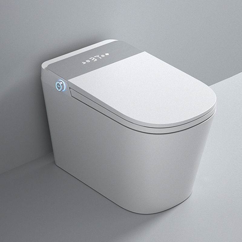 Ceramic Elongated Floor Mount Bidet in White with Heated Seat Clearhalo 'Bathroom Remodel & Bathroom Fixtures' 'Bidets' 'Home Improvement' 'home_improvement' 'home_improvement_bidets' 'Toilets & Bidets' 1200x1200_a0908f4f-4a32-436c-b499-a3bcb9baf5e8