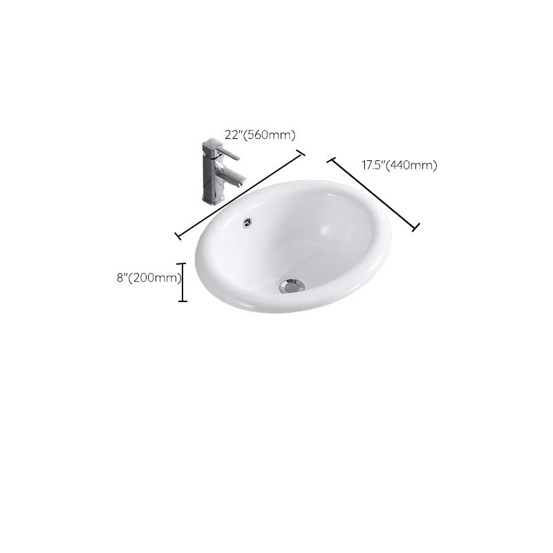 Contemporary Bathroom Sink with Overflow Porcelain Round Vessel Lavatory Sink Clearhalo 'Bathroom Remodel & Bathroom Fixtures' 'Bathroom Sinks & Faucet Components' 'Bathroom Sinks' 'bathroom_sink' 'Home Improvement' 'home_improvement' 'home_improvement_bathroom_sink' 1200x1200_a0ba155b-b85c-4d4c-878e-0194f6ae9498