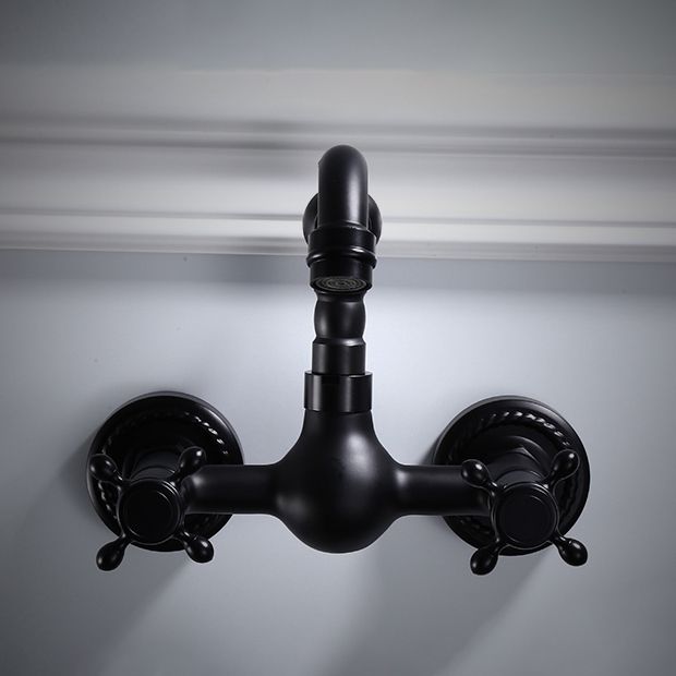 Traditional Wall Mounted Metal Tub Filler Low Arc Waterfall Bathroom Faucet Clearhalo 'Bathroom Remodel & Bathroom Fixtures' 'Bathtub Faucets' 'bathtub_faucets' 'Home Improvement' 'home_improvement' 'home_improvement_bathtub_faucets' 1200x1200_a0c48812-dec5-40ca-a36b-331d3bf4c9c8