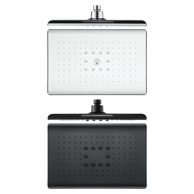 Rectangle Fixed Shower Head Traditional Ceiling Mounted Shower Head Clearhalo 'Bathroom Remodel & Bathroom Fixtures' 'Home Improvement' 'home_improvement' 'home_improvement_shower_heads' 'Shower Heads' 'shower_heads' 'Showers & Bathtubs Plumbing' 'Showers & Bathtubs' 1200x1200_a0e40b99-36e0-471d-8aa6-c94e87b17873