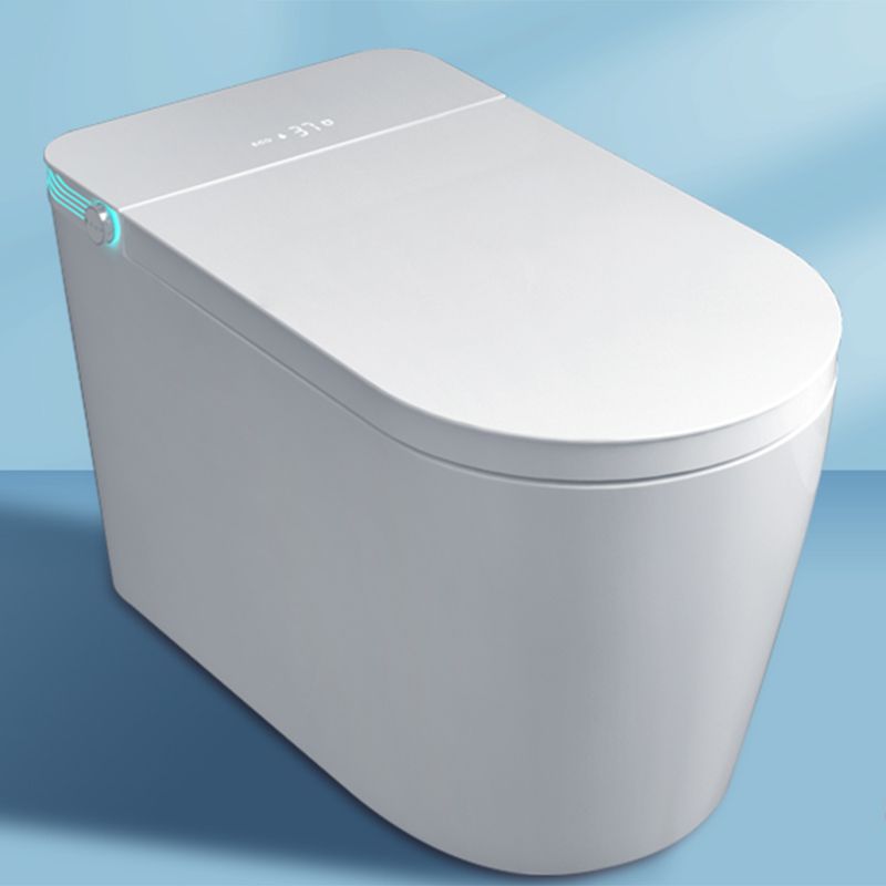 All-In-One Smart Toilet White Elongated Floor Standing Bidet with Heated Seat Clearhalo 'Bathroom Remodel & Bathroom Fixtures' 'Bidets' 'Home Improvement' 'home_improvement' 'home_improvement_bidets' 'Toilets & Bidets' 1200x1200_a0ede512-fb53-4b76-bb42-afefb3ffae0b