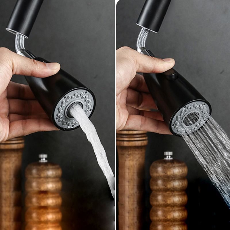 Pull Down Spout Kitchen Faucet One Handle Kitchen Sink Faucet with Pull Down Sprayer Clearhalo 'Home Improvement' 'home_improvement' 'home_improvement_kitchen_faucets' 'Kitchen Faucets' 'Kitchen Remodel & Kitchen Fixtures' 'Kitchen Sinks & Faucet Components' 'kitchen_faucets' 1200x1200_a114d9b4-f2b1-4805-bd01-65b4a56efdf7