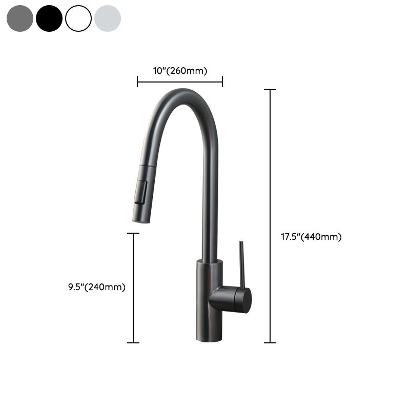 Swivel Spout Kitchen Bar Faucet Touch Sensor with Pull Out Sprayer Clearhalo 'Home Improvement' 'home_improvement' 'home_improvement_kitchen_faucets' 'Kitchen Faucets' 'Kitchen Remodel & Kitchen Fixtures' 'Kitchen Sinks & Faucet Components' 'kitchen_faucets' 1200x1200_a117d2a3-282c-457f-bd74-ec769e7720c2