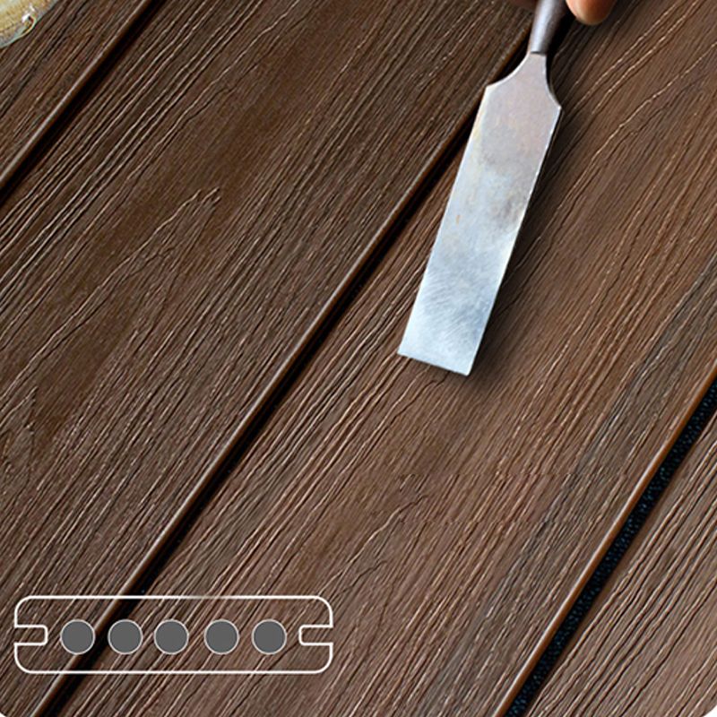 Contemporary Hardwood Deck Tiles Wire brushed Nail Tile Flooring Clearhalo 'Flooring 'Hardwood Flooring' 'hardwood_flooring' 'Home Improvement' 'home_improvement' 'home_improvement_hardwood_flooring' Walls and Ceiling' 1200x1200_a11fbc75-2a60-46ee-932b-922562616869