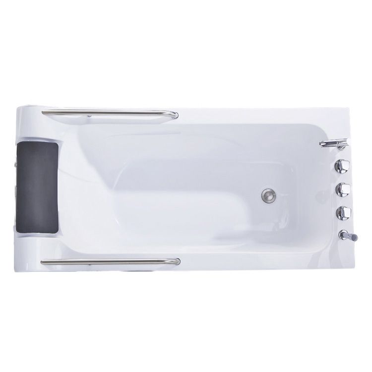 Modern Rectangular Soaking Bathtub Acrylic Stand Alone White Bath Clearhalo 'Bathroom Remodel & Bathroom Fixtures' 'Bathtubs' 'Home Improvement' 'home_improvement' 'home_improvement_bathtubs' 'Showers & Bathtubs' 1200x1200_a12c387d-b854-404f-8dab-068b974bbcd5
