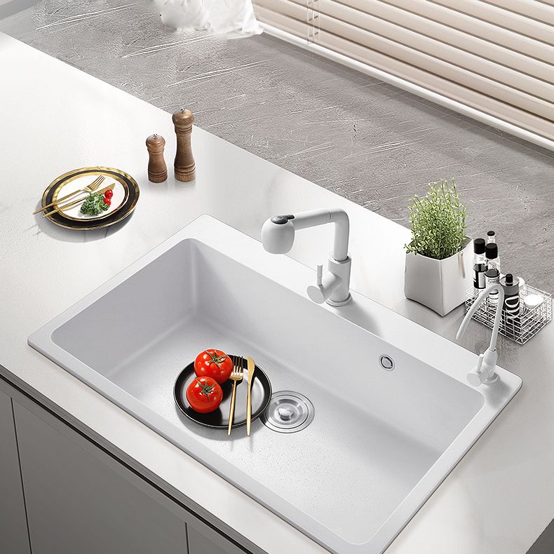 Kitchen Sink Ceramic Rectangular Anti-spill Pull-out Faucet Sink Clearhalo 'Home Improvement' 'home_improvement' 'home_improvement_kitchen_sinks' 'Kitchen Remodel & Kitchen Fixtures' 'Kitchen Sinks & Faucet Components' 'Kitchen Sinks' 'kitchen_sinks' 1200x1200_a174ba76-c38b-4a5b-a3fe-4eb829baa26d