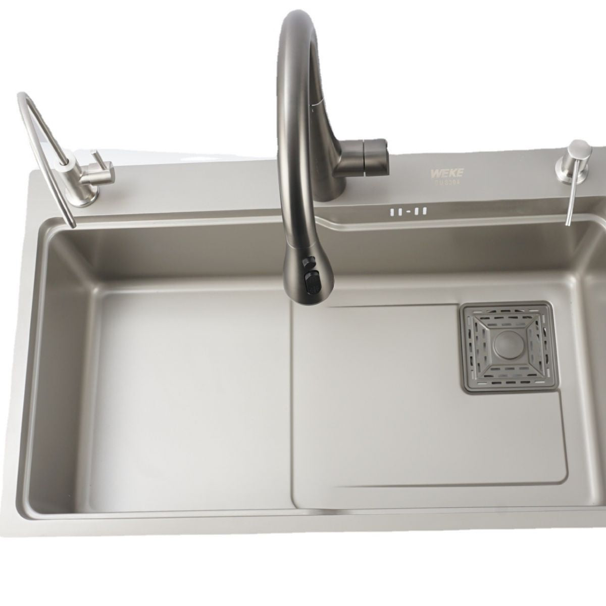 Modern Style Kitchen Sink Stainless Steel Noise-cancelling Drop-In Kitchen Sink Clearhalo 'Home Improvement' 'home_improvement' 'home_improvement_kitchen_sinks' 'Kitchen Remodel & Kitchen Fixtures' 'Kitchen Sinks & Faucet Components' 'Kitchen Sinks' 'kitchen_sinks' 1200x1200_a18f374e-0bfc-4b09-ad28-7da446917ec1