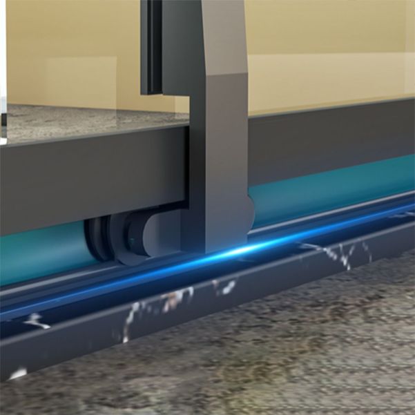 Tempered Shower Bath Door Double Sliding Shower Door with 2 Handle Clearhalo 'Bathroom Remodel & Bathroom Fixtures' 'Home Improvement' 'home_improvement' 'home_improvement_shower_tub_doors' 'Shower and Tub Doors' 'shower_tub_doors' 'Showers & Bathtubs' 1200x1200_a1915164-9809-4268-9190-994fbb315322