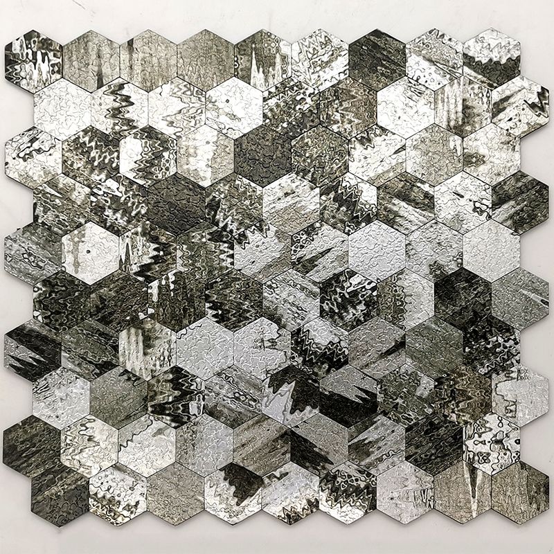 Water Resistant Peel & Stick Tile Hexagonal Mosaic Tile for Backsplash Wall Clearhalo 'Flooring 'Home Improvement' 'home_improvement' 'home_improvement_peel_stick_blacksplash' 'Peel & Stick Backsplash Tile' 'peel_stick_blacksplash' 'Walls & Ceilings' Walls and Ceiling' 1200x1200_a19b06e1-25e3-4ef0-b79d-58a4b704b84d