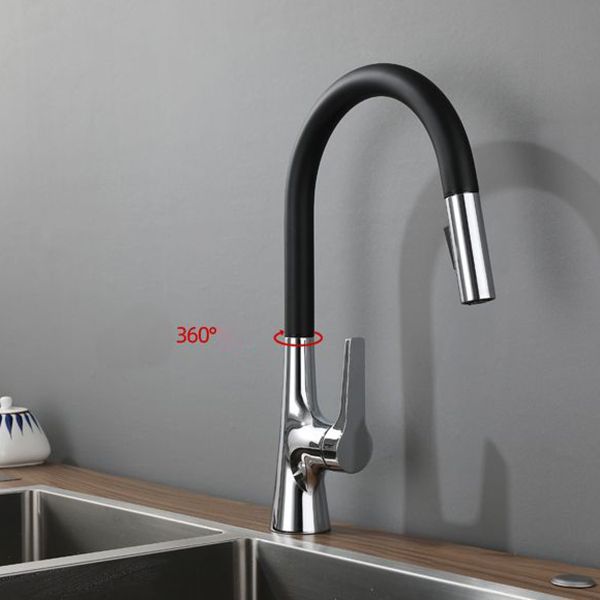 Modern Kitchen Sink Faucet Copper Single Handle High Arc Kitchen Faucet Clearhalo 'Home Improvement' 'home_improvement' 'home_improvement_kitchen_faucets' 'Kitchen Faucets' 'Kitchen Remodel & Kitchen Fixtures' 'Kitchen Sinks & Faucet Components' 'kitchen_faucets' 1200x1200_a1ba71fa-7280-4ac1-b8be-ad29d1b36be5