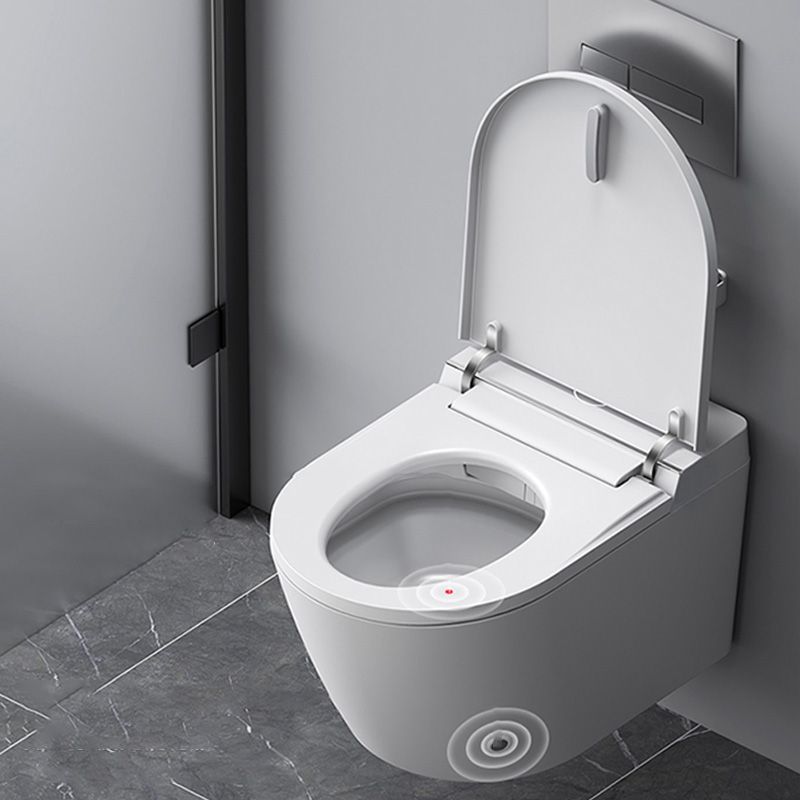 White Wall Hung Toilet Set with Warm Air Dryer and Water Pressure Control Clearhalo 'Bathroom Remodel & Bathroom Fixtures' 'Bidets' 'Home Improvement' 'home_improvement' 'home_improvement_bidets' 'Toilets & Bidets' 1200x1200_a1e2c1c5-24b8-45a6-810b-e2dc6a6a0b12