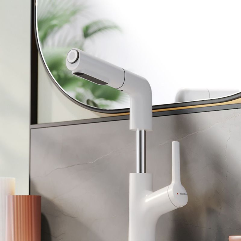 Swivel Spout Bathroom Sink Faucet with Lever Handle Vessel Sink Faucet Clearhalo 'Bathroom Remodel & Bathroom Fixtures' 'Bathroom Sink Faucets' 'Bathroom Sinks & Faucet Components' 'bathroom_sink_faucets' 'Home Improvement' 'home_improvement' 'home_improvement_bathroom_sink_faucets' 1200x1200_a1ff9118-a456-476d-981b-9f38291252a0