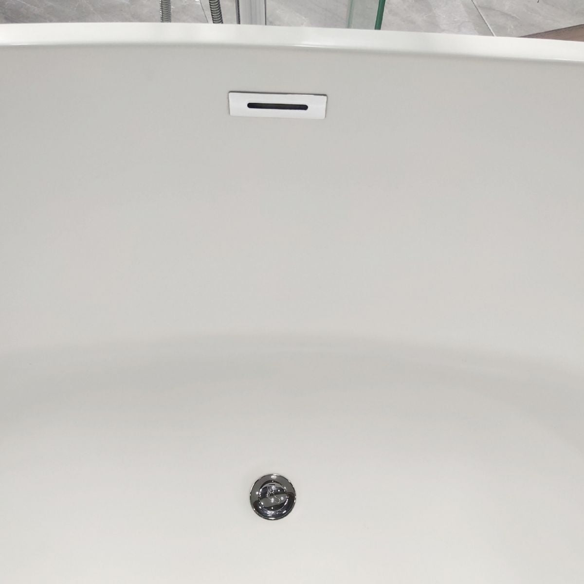 Acrylic Freestanding Soaking Bathtub Antique Finish Oval Modern Bath Tub Clearhalo 'Bathroom Remodel & Bathroom Fixtures' 'Bathtubs' 'Home Improvement' 'home_improvement' 'home_improvement_bathtubs' 'Showers & Bathtubs' 1200x1200_a2024107-73a5-4ee1-9cb0-97bd285ef51c