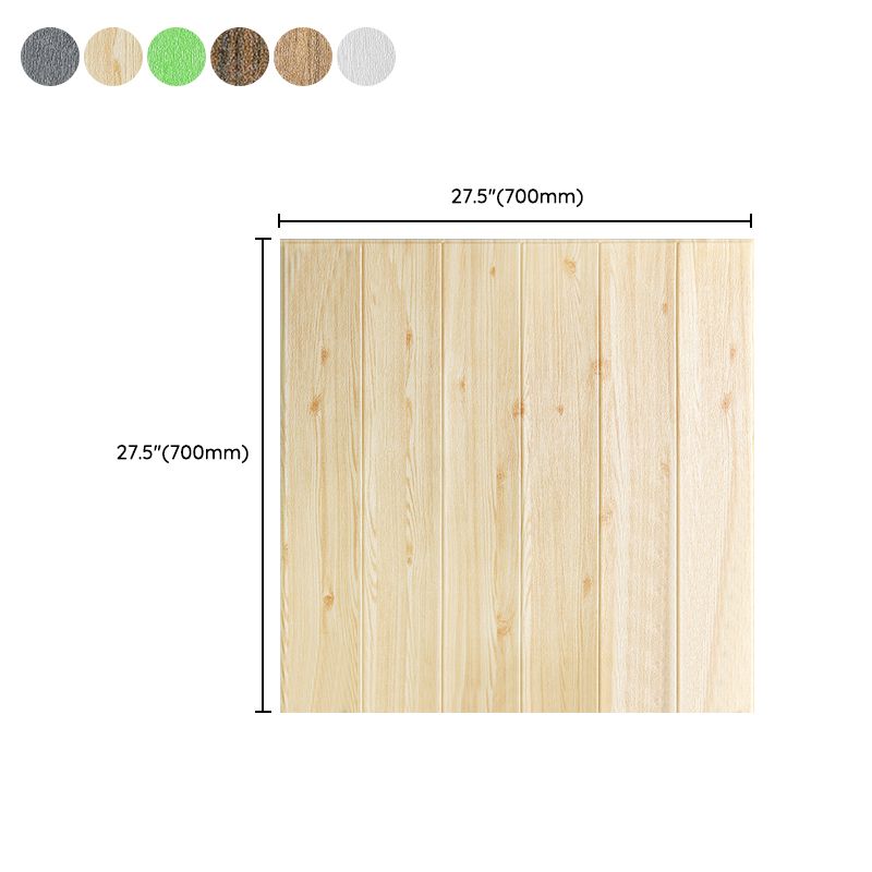 Wall Paneling Wainscoting Vinyl Peel and Stick Smooth Waterproof Indoor Wall Paneling Clearhalo 'Flooring 'Home Improvement' 'home_improvement' 'home_improvement_wall_paneling' 'Wall Paneling' 'wall_paneling' 'Walls & Ceilings' Walls and Ceiling' 1200x1200_a20ef5ff-40d0-4a0e-9f1b-93d49b5f56ed