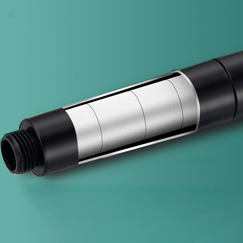 Modern 6 Setting Shower Head Adjustable Spray Pattern Matte Black Round Shower Head Clearhalo 'Bathroom Remodel & Bathroom Fixtures' 'Home Improvement' 'home_improvement' 'home_improvement_shower_heads' 'Shower Heads' 'shower_heads' 'Showers & Bathtubs Plumbing' 'Showers & Bathtubs' 1200x1200_a219a152-2f46-45e8-a1c9-15c8c8177ac8