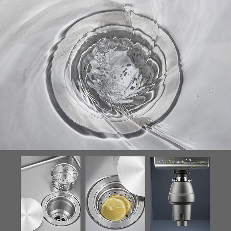 Contemporary Style Kitchen Sink Stainless Steel Round Kitchen Sink Clearhalo 'Home Improvement' 'home_improvement' 'home_improvement_kitchen_sinks' 'Kitchen Remodel & Kitchen Fixtures' 'Kitchen Sinks & Faucet Components' 'Kitchen Sinks' 'kitchen_sinks' 1200x1200_a221cf4f-0f63-4fb7-9ea8-3a13724f3f99